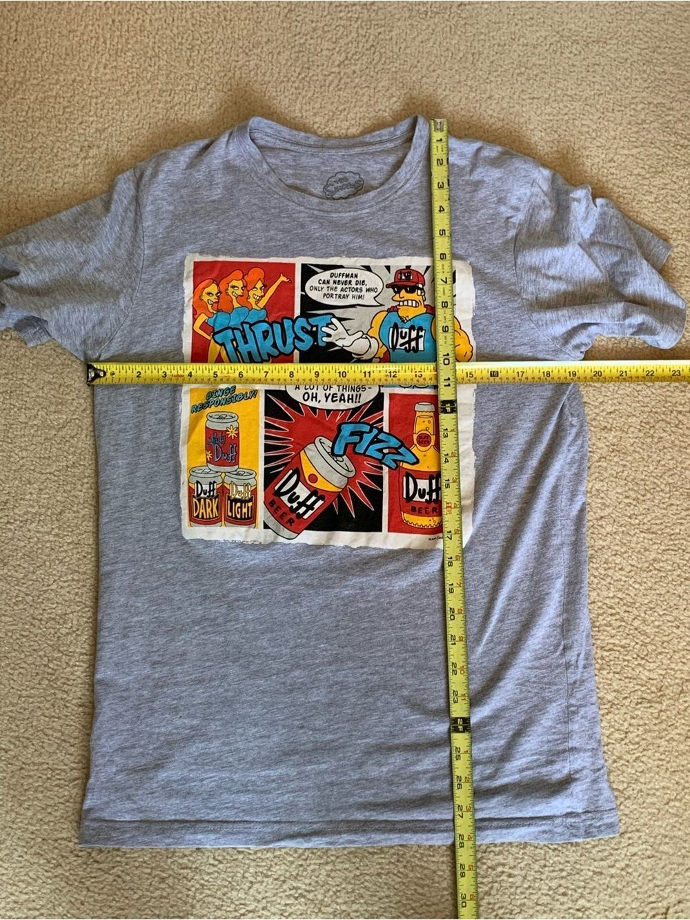 The Simpson’s Graphic Crewneck T-Shirt - Gray - Picture 5 of 6